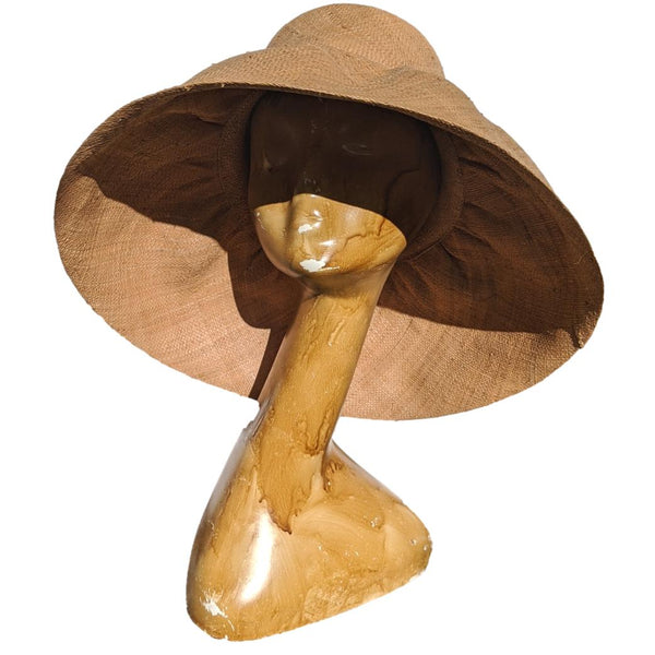 5" BRIM AUDREY RAFFIA HAT | SHAPEABLE BRIM | TAN