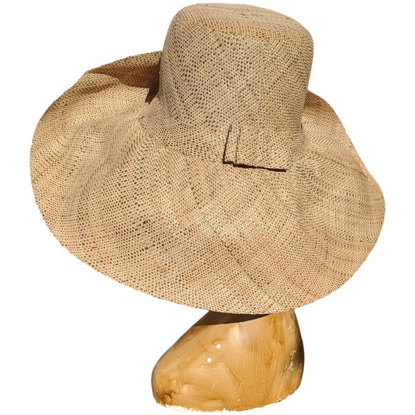 5" BRIM AUDREY RAFFIA HAT | SHAPEABLE BRIM | NATURAL & TAN