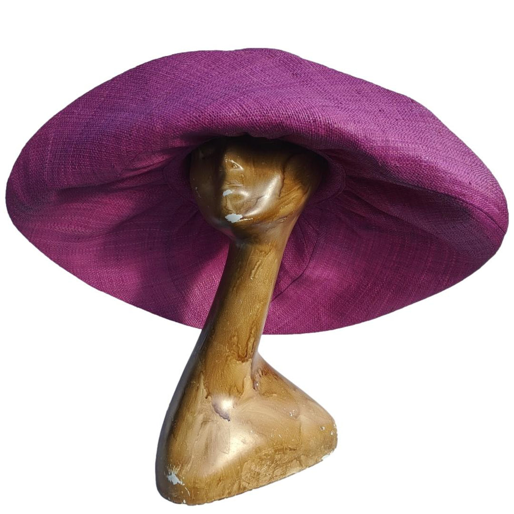 7" BRIM - LAVENDER RAFFIA HAT - SHAPEABLE BRIM | SOAVA