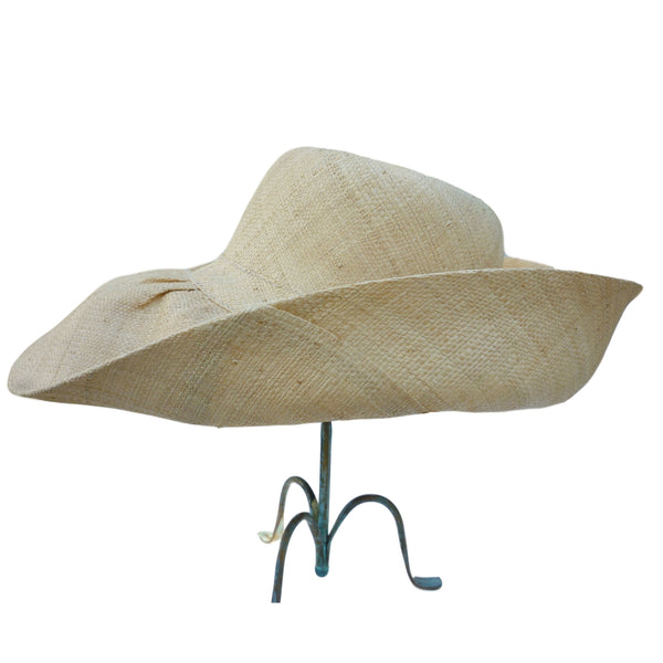 5" BRIM AUDREY RAFFIA HAT | SHAPEABLE BRIM | NATURAL